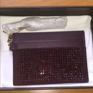 Versace crystal card holder
